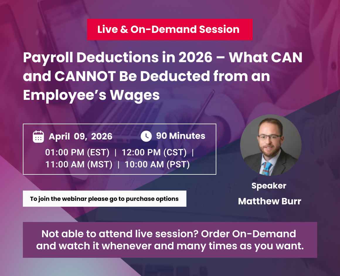 Payroll Deductions in 2026 – What CAN and CANNOT Be Deducted from an Employee’s Wages